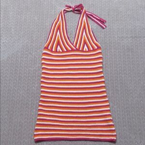 Primark Womens Crochet Halter Dress